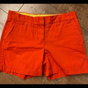 👖J crew orange chino shorts